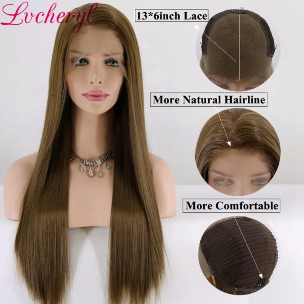 Hair wig color brown